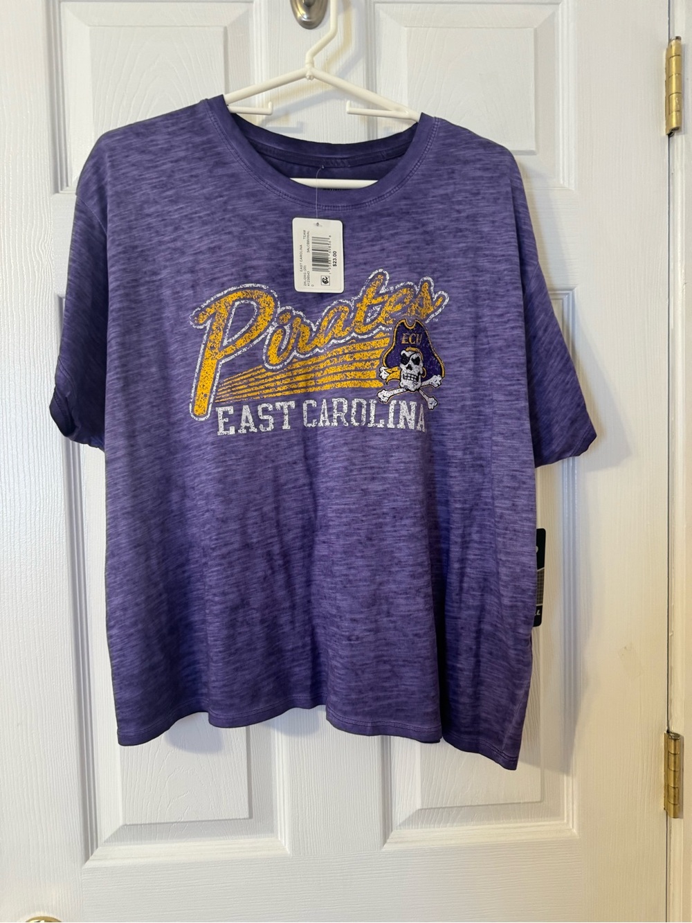 Russell Athletic Purple East Carolina Pirates Short Sleeve half Tee